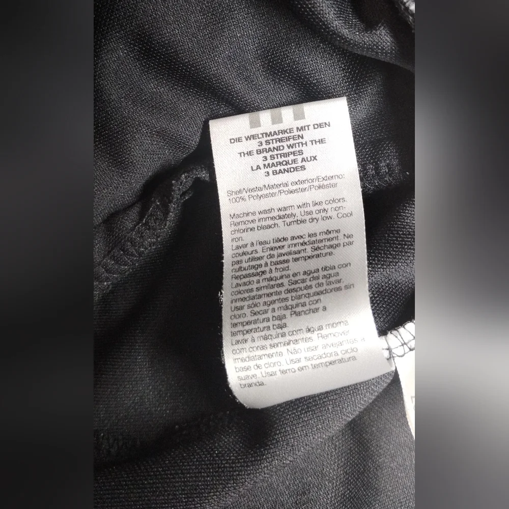 Adidas Black Jacket with White Accents